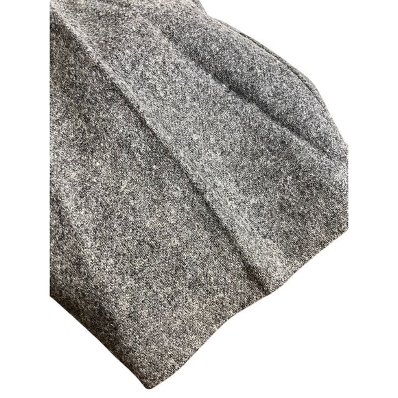 Vintage Wool Pant Straight Leg 16 Gray Retro Preppy Old Money Neutral Classic - Picture 4 of 13